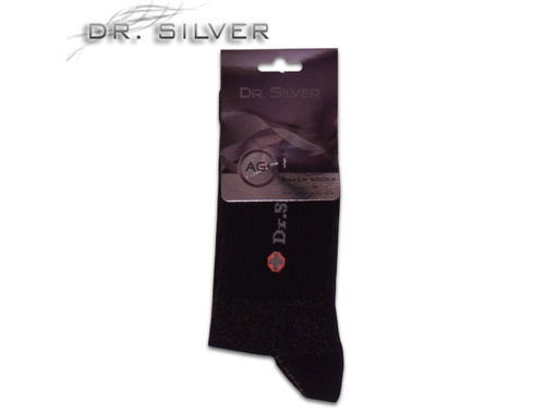 Dr. Silver ezüst zokni fehér